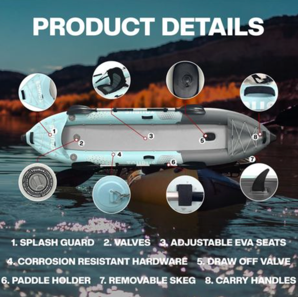 INFLATABLE 2 SEAT KAYAK - K02