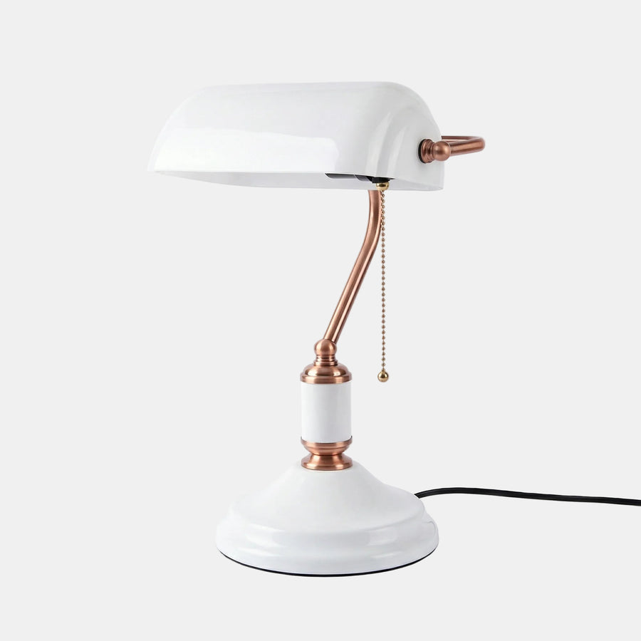 Office Desk Bankers Lamp White