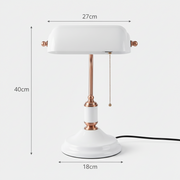 Office Desk Bankers Lamp White