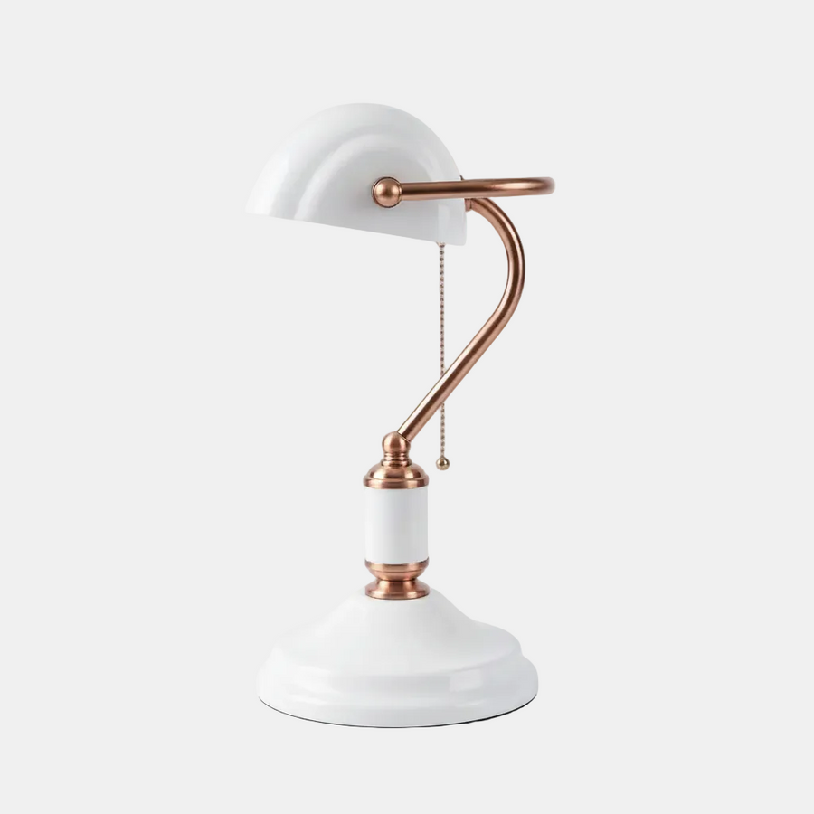 Office Desk Bankers Lamp White