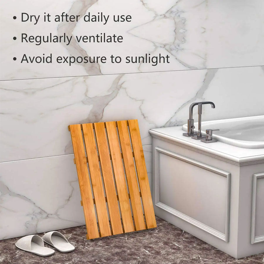 Bamboo Eco Bath Mat