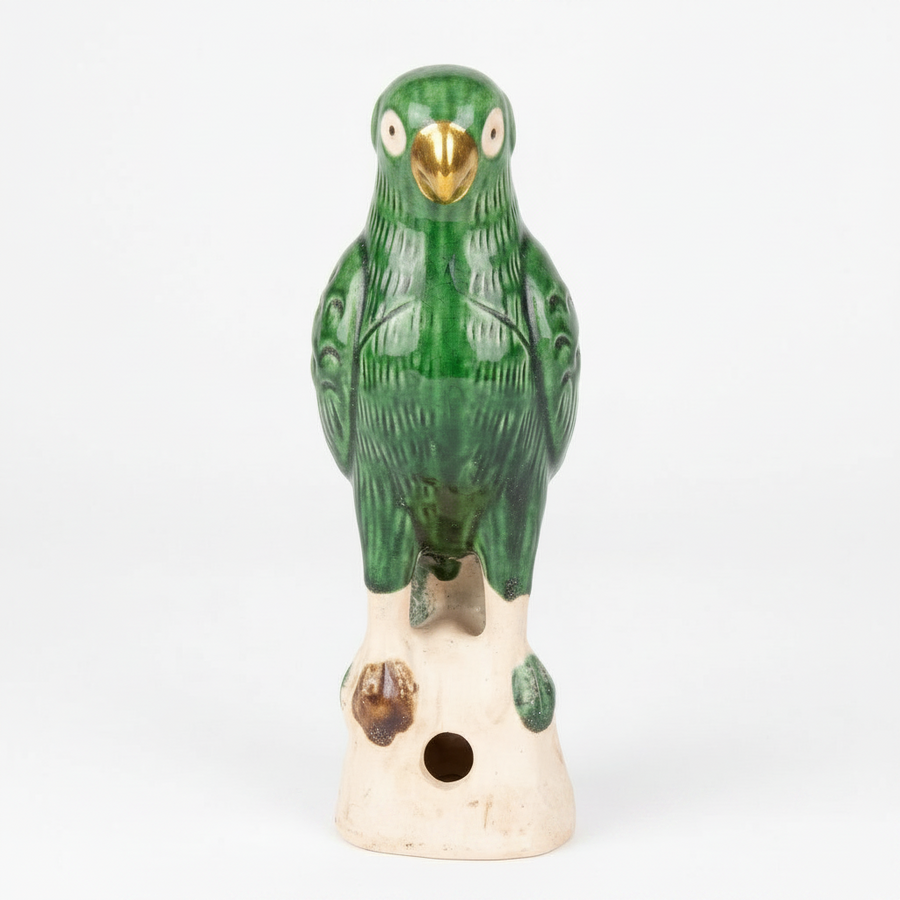 Emerald Green Parrot Sculpture - Small