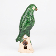 Emerald Green Parrot Sculpture - Small