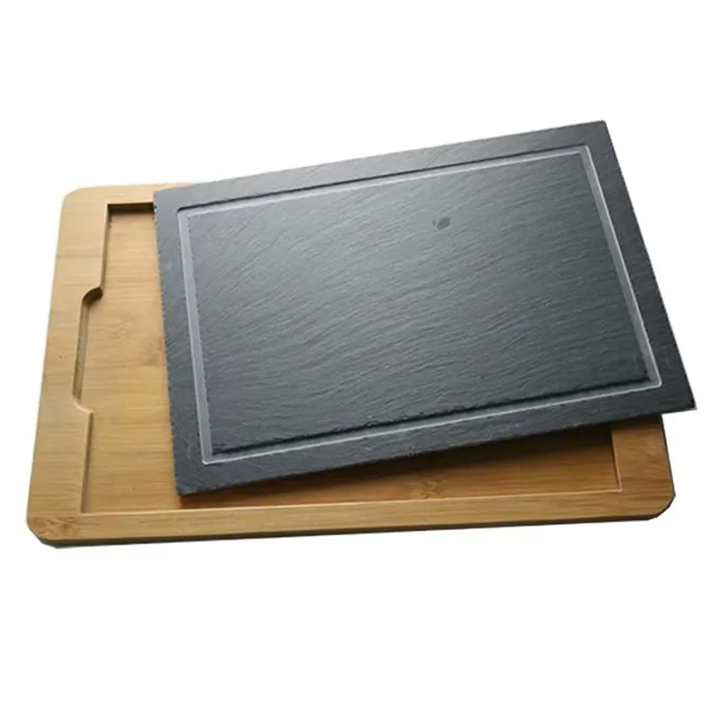 STONE STEAK PLATE AND TRAY