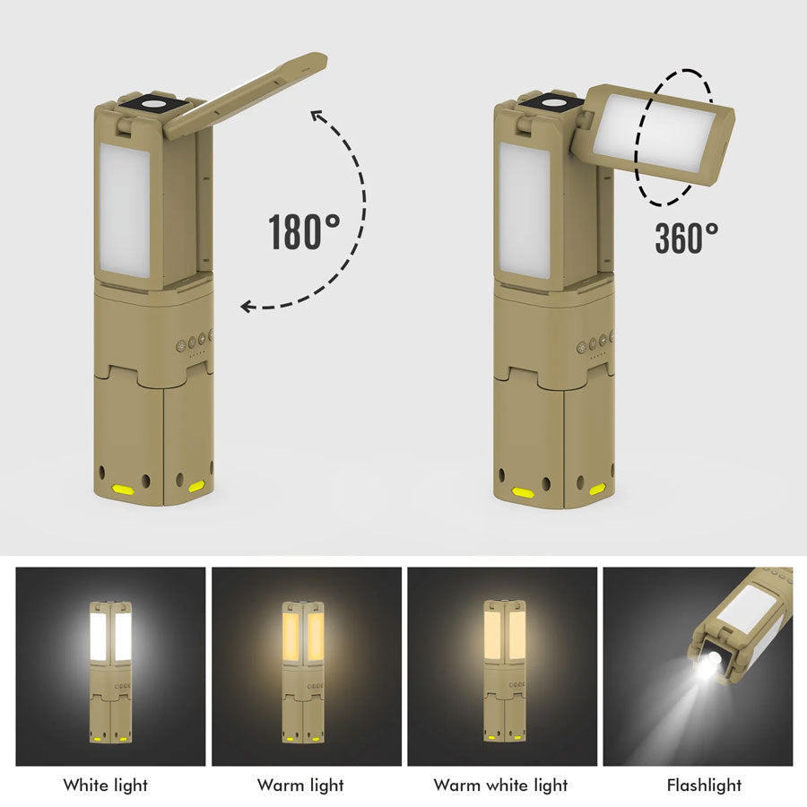 TELESCOPIC FOUR LEAF MULTI LIGHT AND POWER BANK