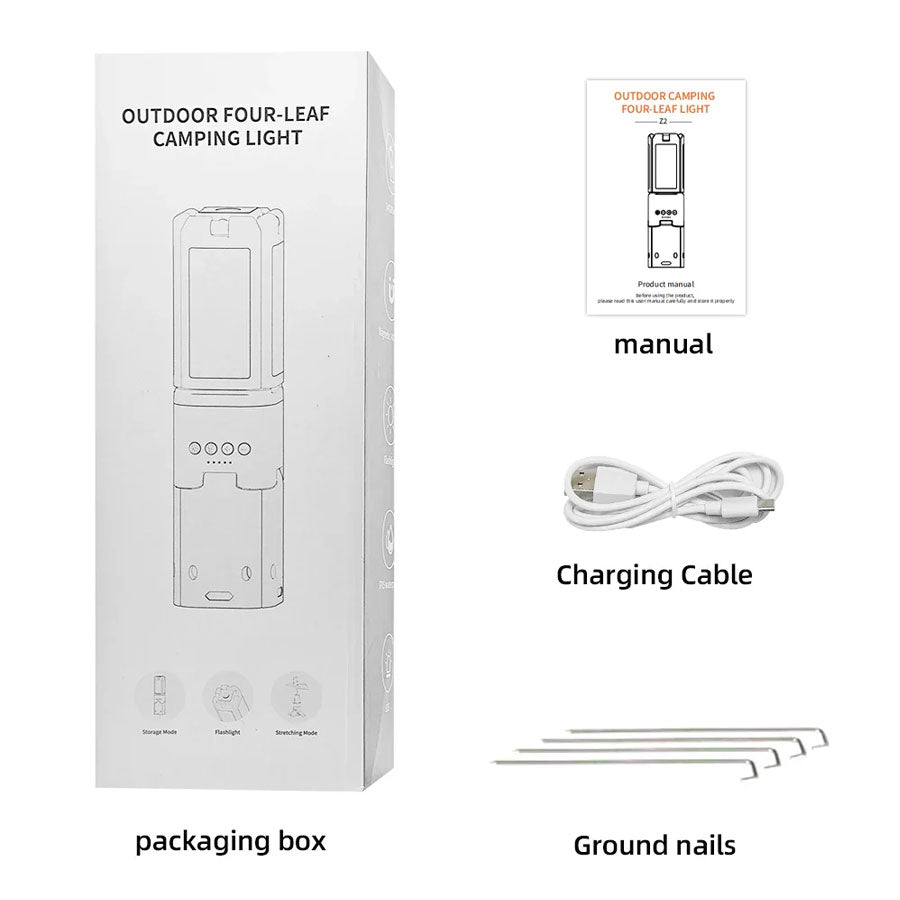 TELESCOPIC FOUR LEAF MULTI LIGHT AND POWER BANK