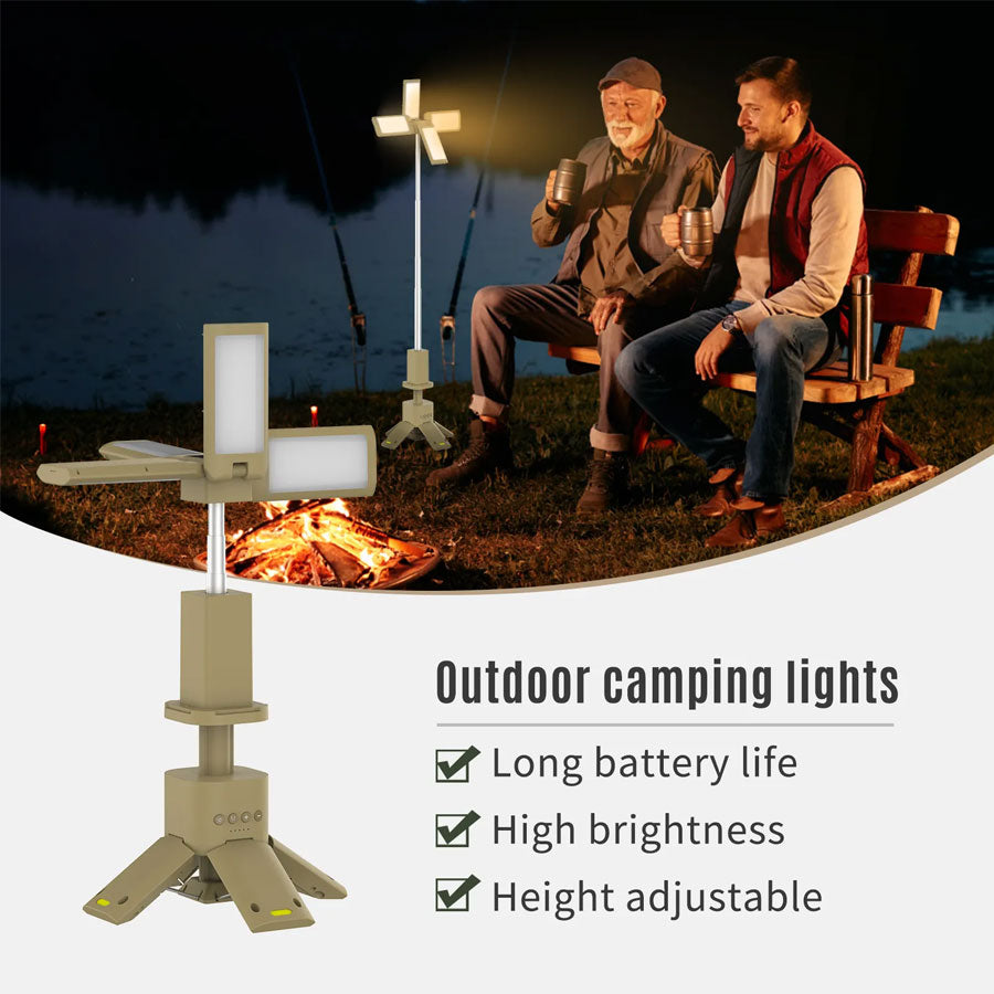 TELESCOPIC FOUR LEAF MULTI LIGHT AND POWER BANK