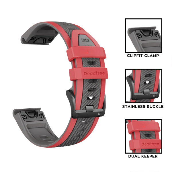 Deadtree Dual Track 26mm Watch Strap for Garmin