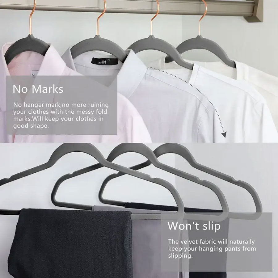 BEANO 30CM BABY AND KIDS HANGERS GREY - 20 PACK
