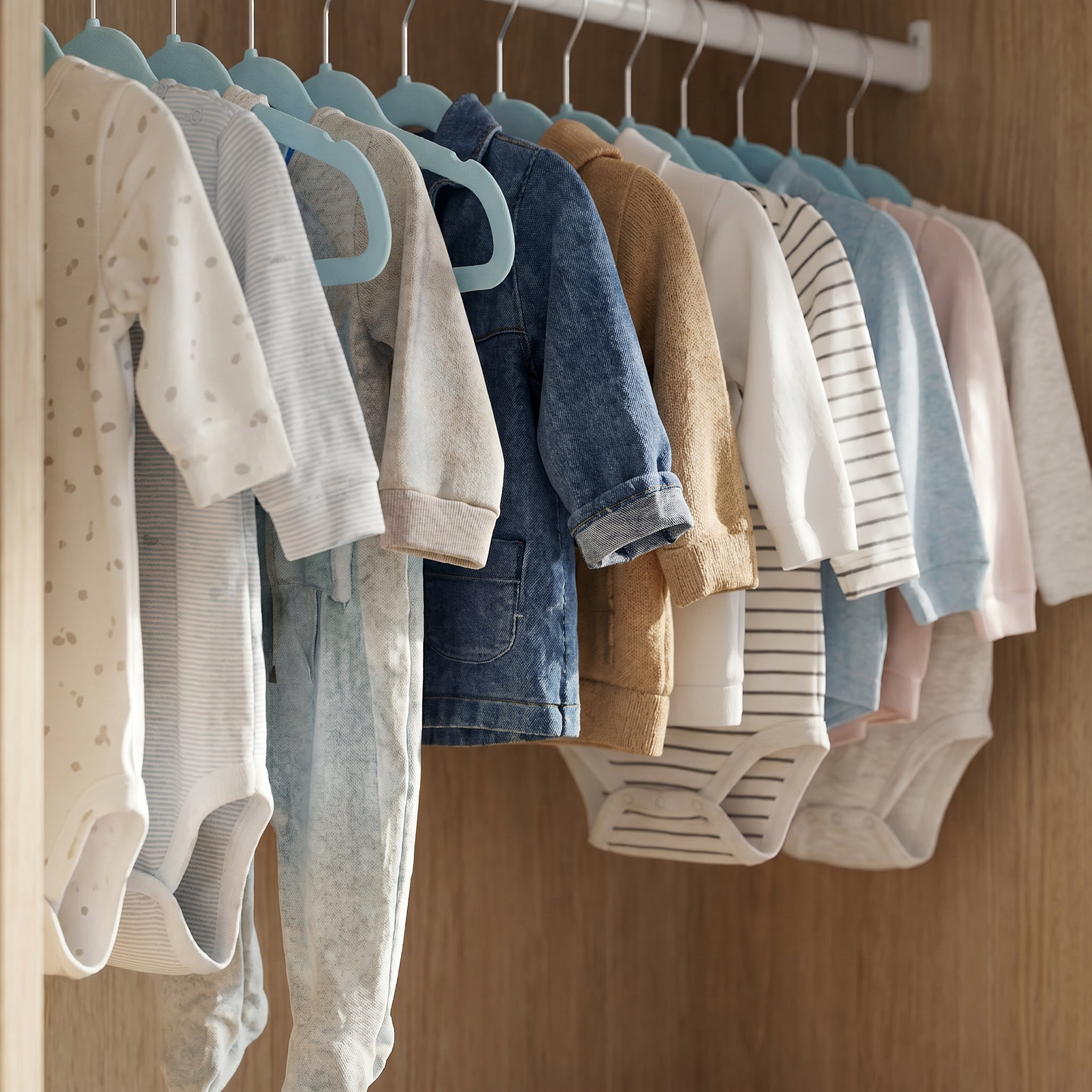 Beano Velvet Baby and Kids Hangers (Blue) 20 Pack