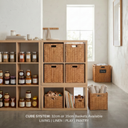 Square Woven Wicker Storage Basket