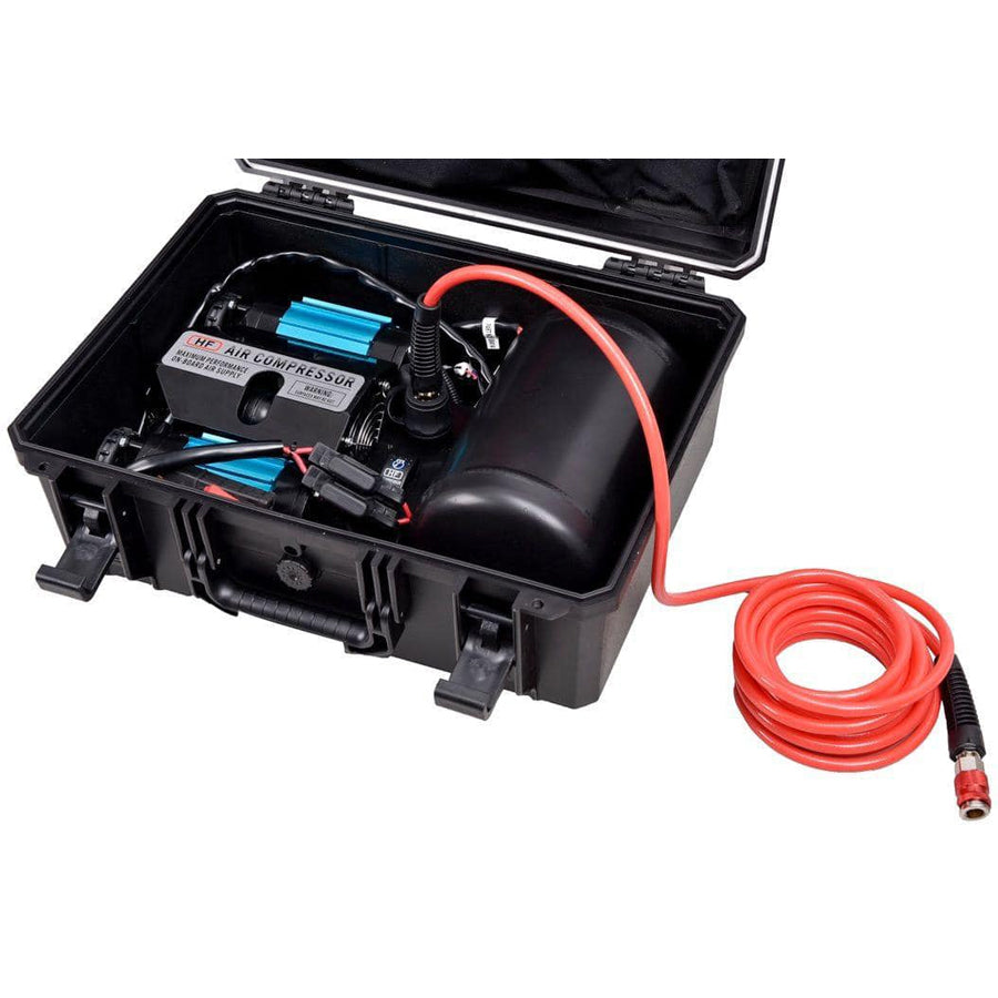 RUGG TWIN BARREL COMPRESSOR WITH TANK 12V