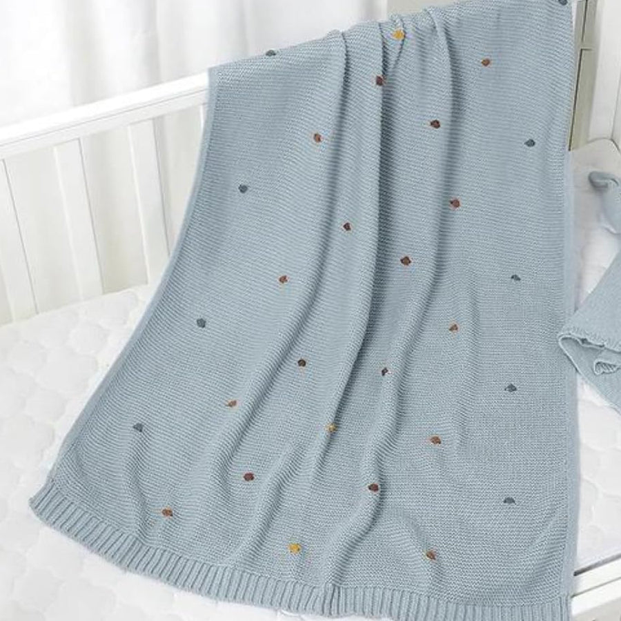 BEANO SOFT KNITTED 100% COTTON BABY BLANKET