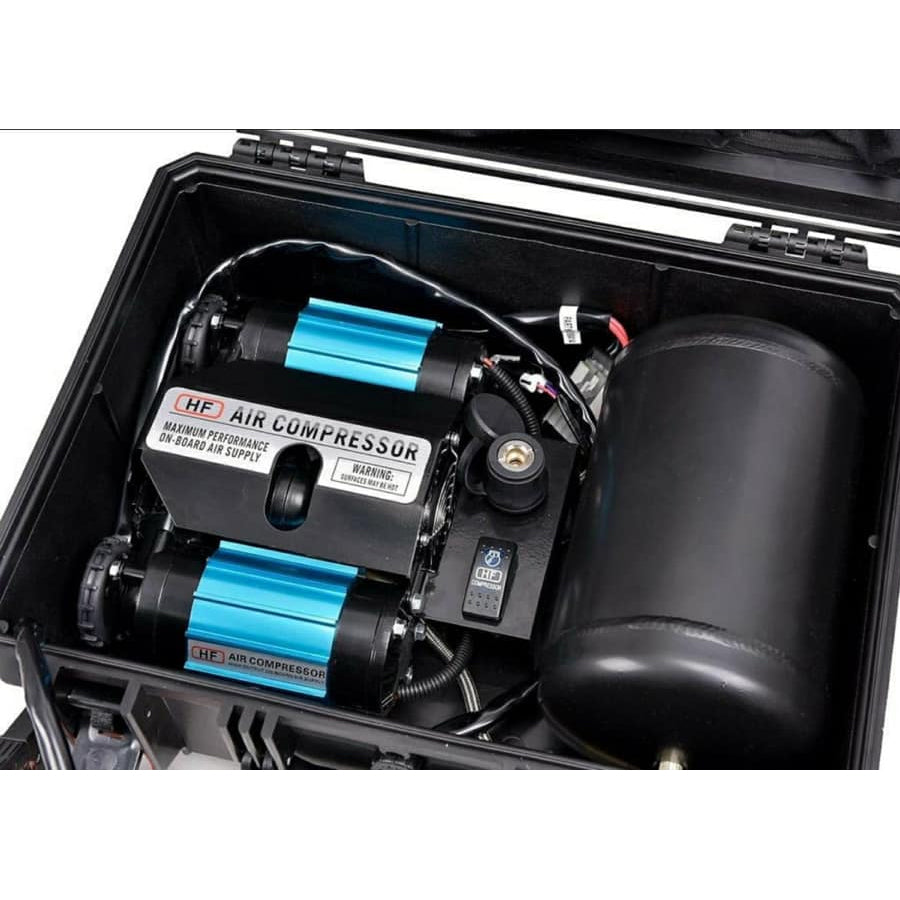 RUGG TWIN BARREL COMPRESSOR WITH TANK 12V