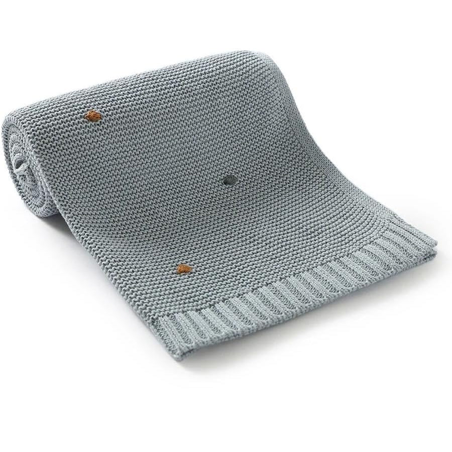 BEANO SOFT KNITTED 100% COTTON BABY BLANKET