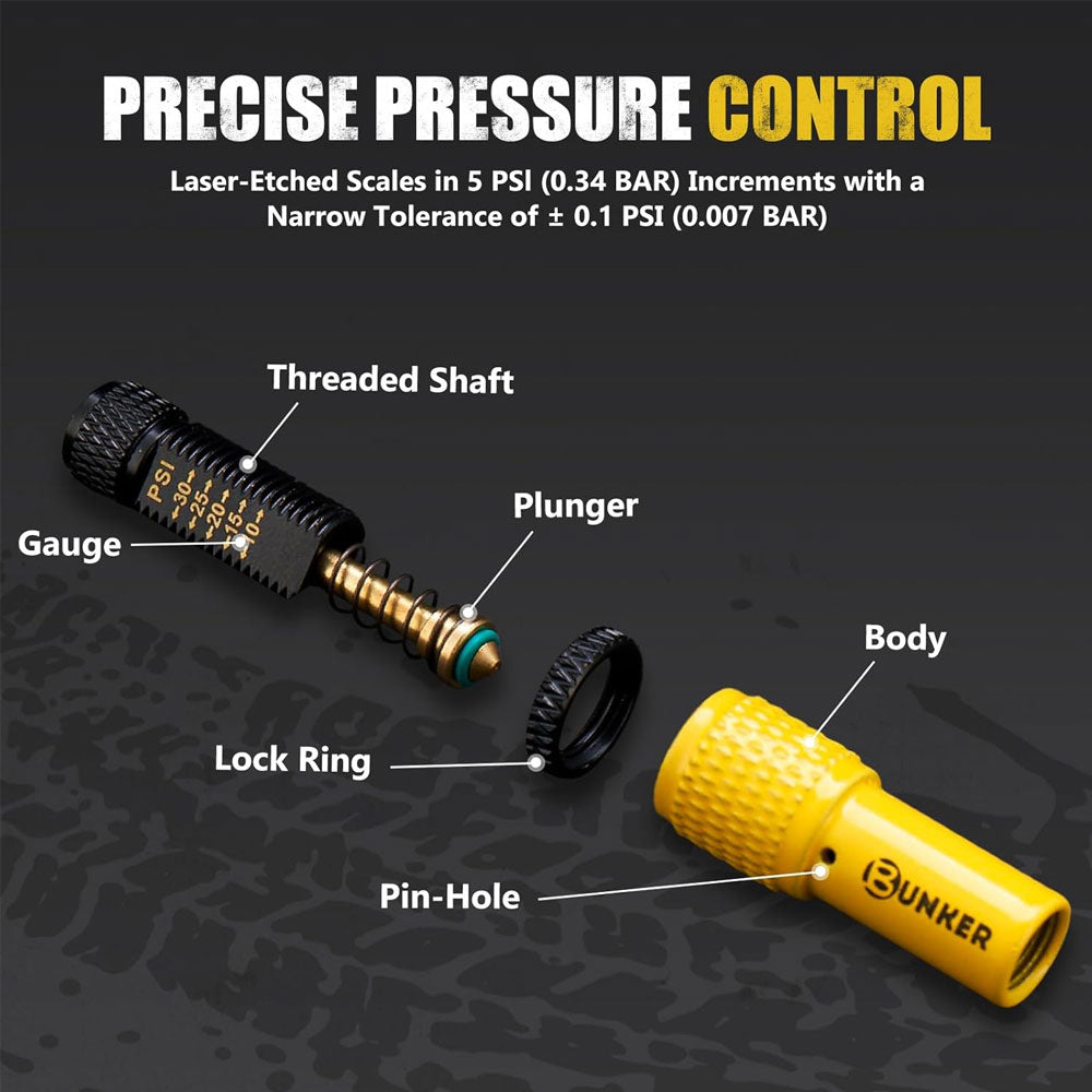 BUNKER ADJUSTABLE TYRE DEFLATOR KIT