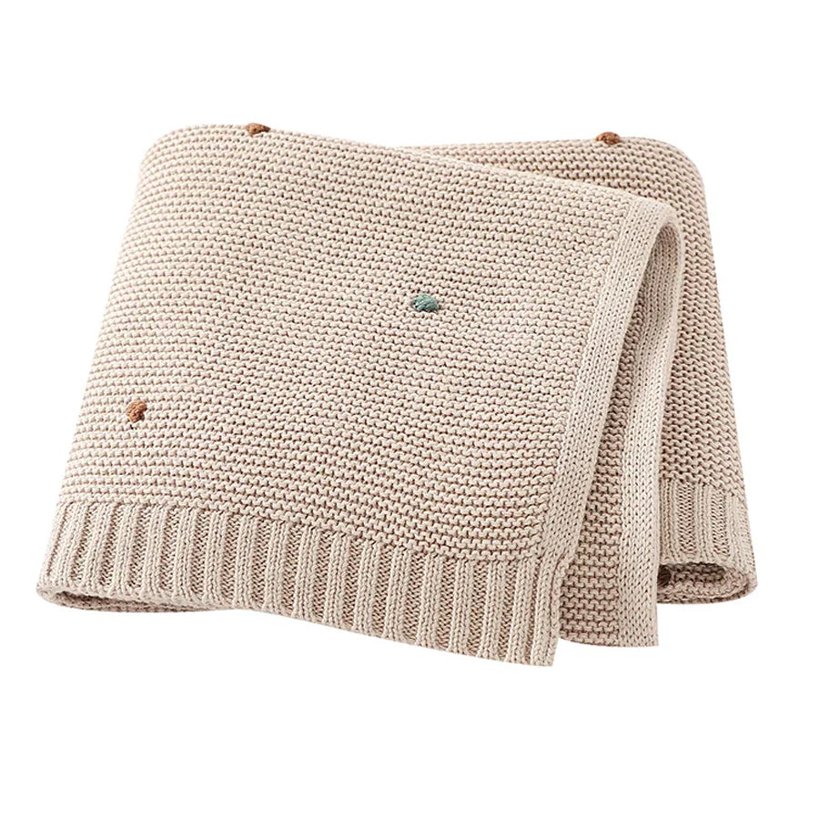 BEANO SOFT KNITTED 100% COTTON BABY BLANKET