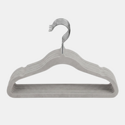 Beano Velvet Baby and Kids Hangers (Grey) 20 Pack