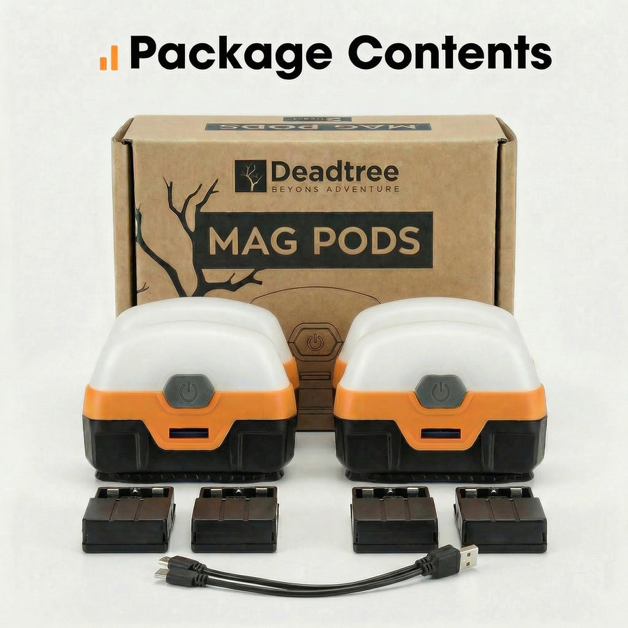 Deadtree Mag Pod Dual Colour Magnetic LED Lights (4 Pack)
