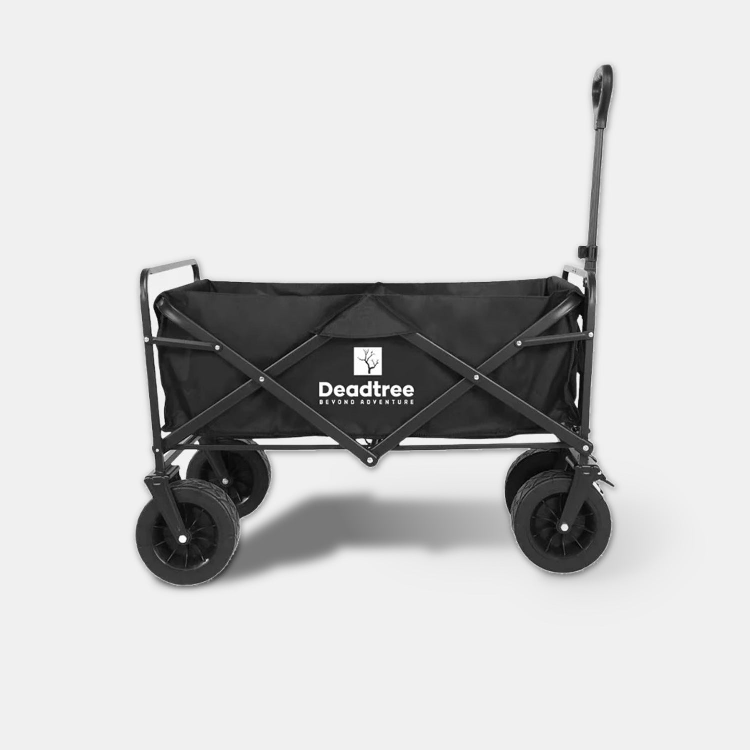Deadtree Rover foldable wagon trolley side view on a grey studio background with shadow