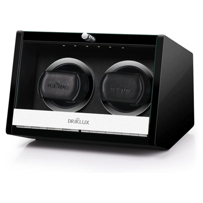 DRIKLUX LUXURY ROTATING WATCH WINDER DISPLAY CASE (2 WATCHES)