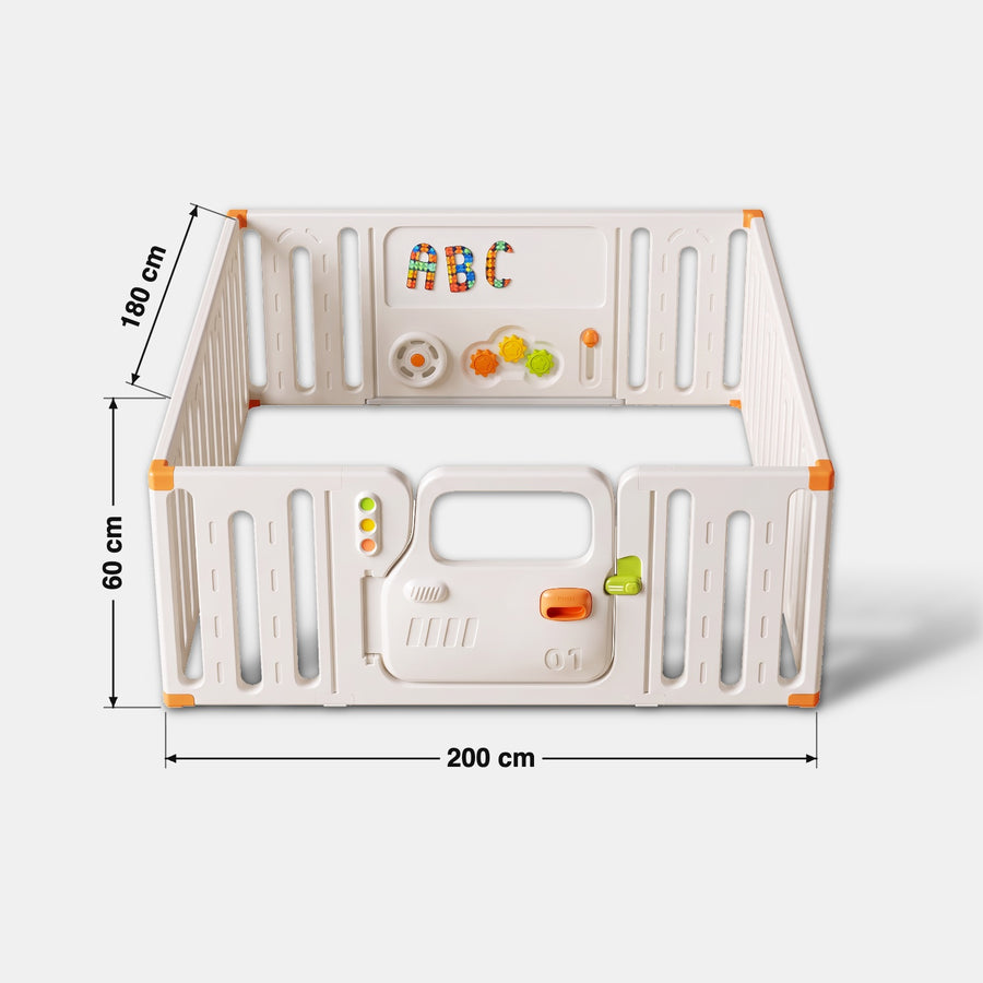 Dream Car Playpen dimensions 200 cm x 180 cm x 60 cm high
