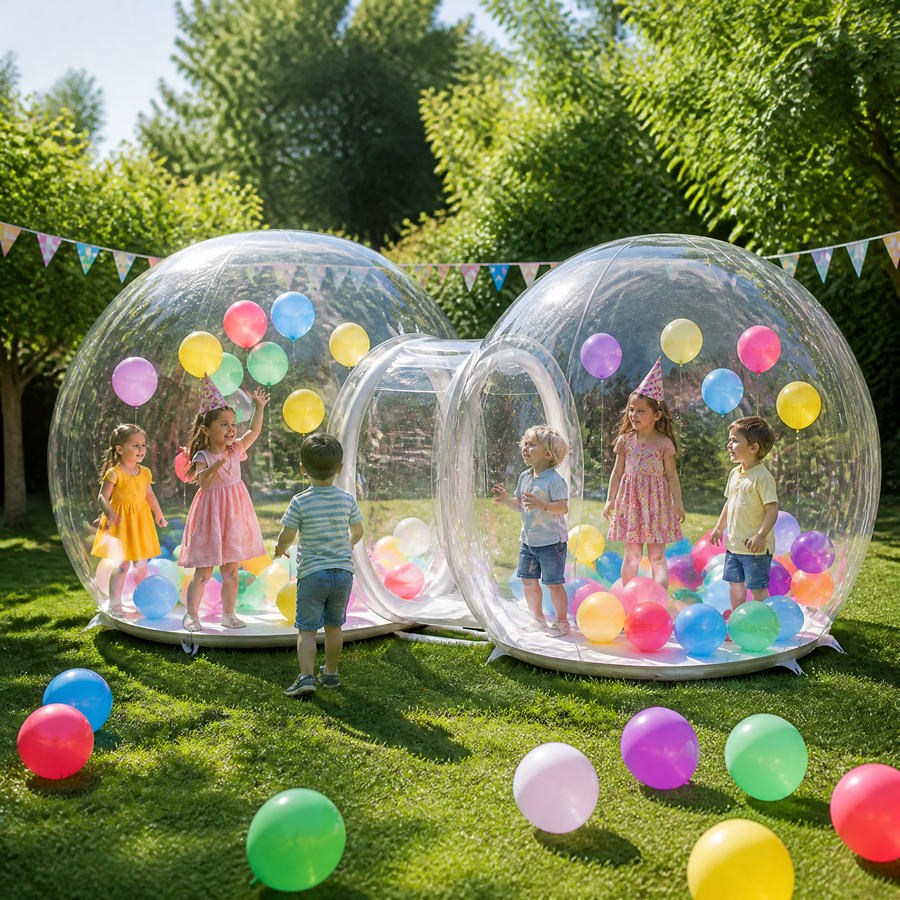 6.2m Double Inflatable Bubble House With Blower and Balloons