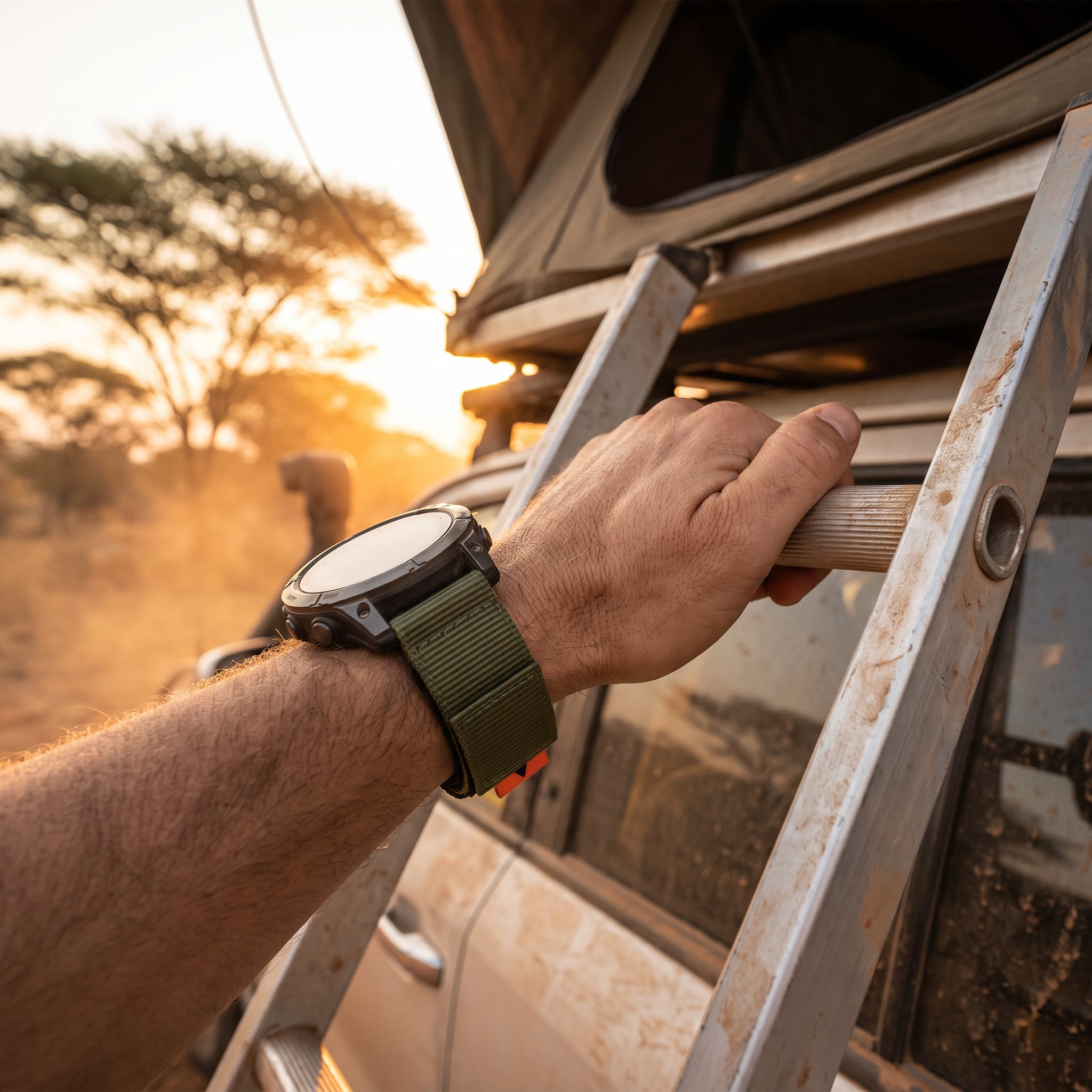 Deadtree Forge strap at an overlanding camp