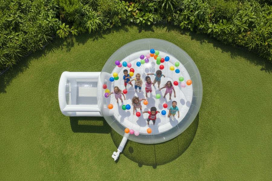 4-metre Bouncy Balloon Bubble House With Blower and Balloons