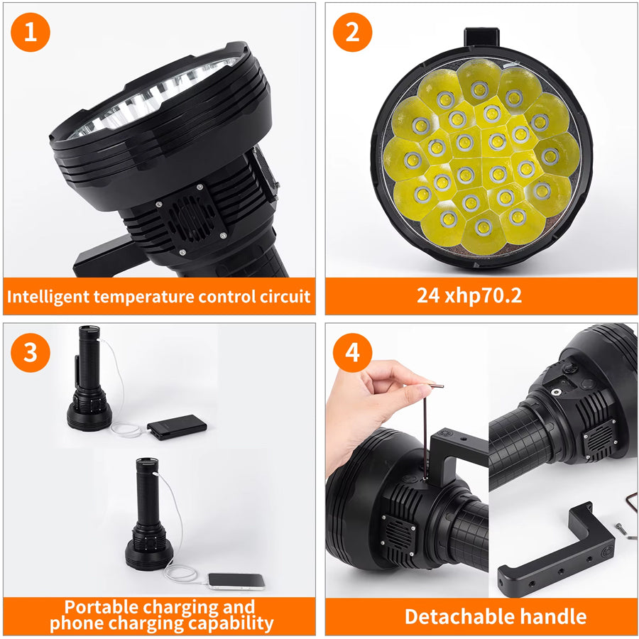 RUGG ULTRAX LED 150000 LUMEN FLASHLIGHT
