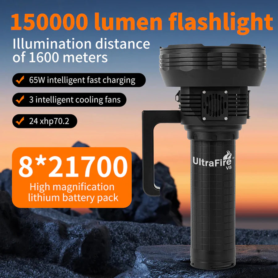 RUGG ULTRAX LED 150000 LUMEN FLASHLIGHT