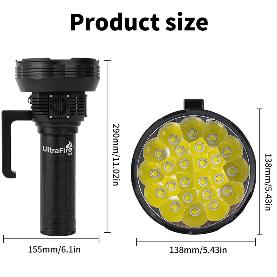 RUGG ULTRAX LED 150000 LUMEN FLASHLIGHT