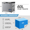 RUGG GLACIER 12V PORTABLE CAR FRIDGE 60L