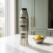 Fish stackable glasses stacked as a koi fish in a modern kitchen