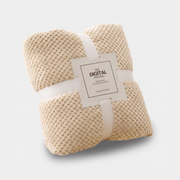 Faux Super Soft Fleece Blanket - Beige