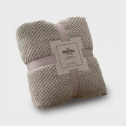 Faux Super Soft Fleece Blanket - Light Grey