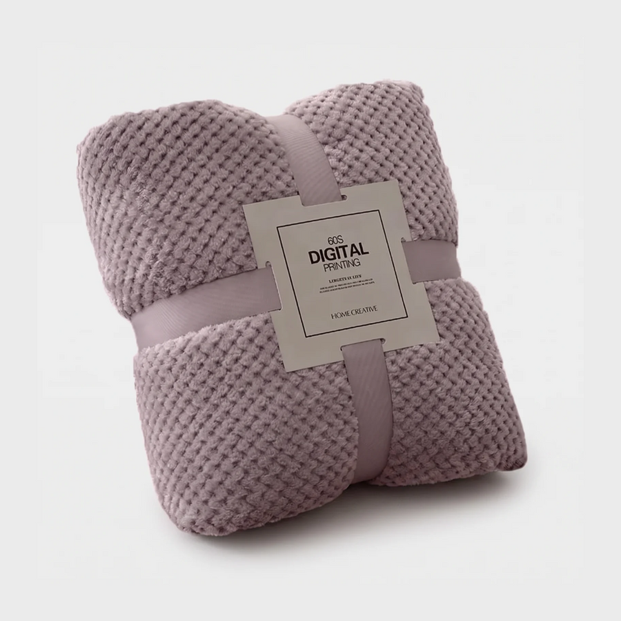 Faux Super Soft Fleece Blanket - Purple