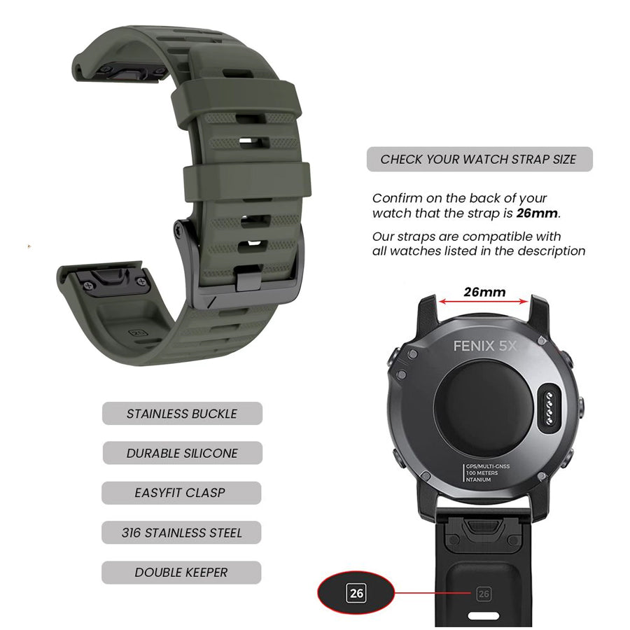 EASYFIT STRAP GARMIN FENIX 8 (51mm)/7X/6X/5X/3
