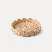 Woven Wicker Round Tray (30.5 X 7)