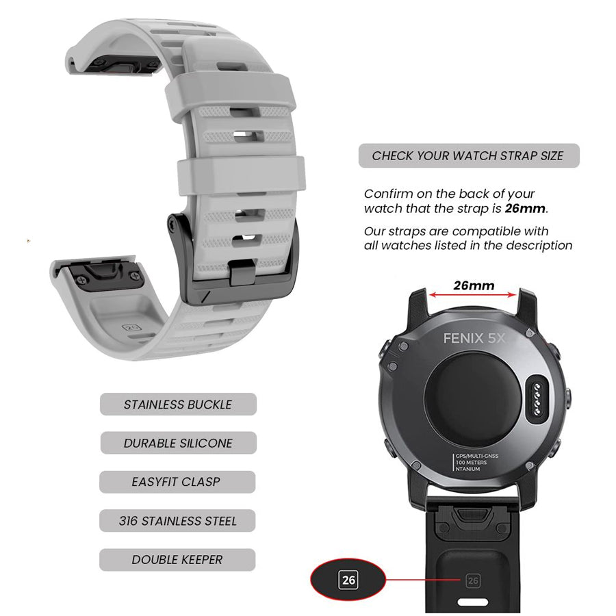 EASYFIT STRAP GARMIN FENIX 8 (51mm)/7X/6X/5X/3