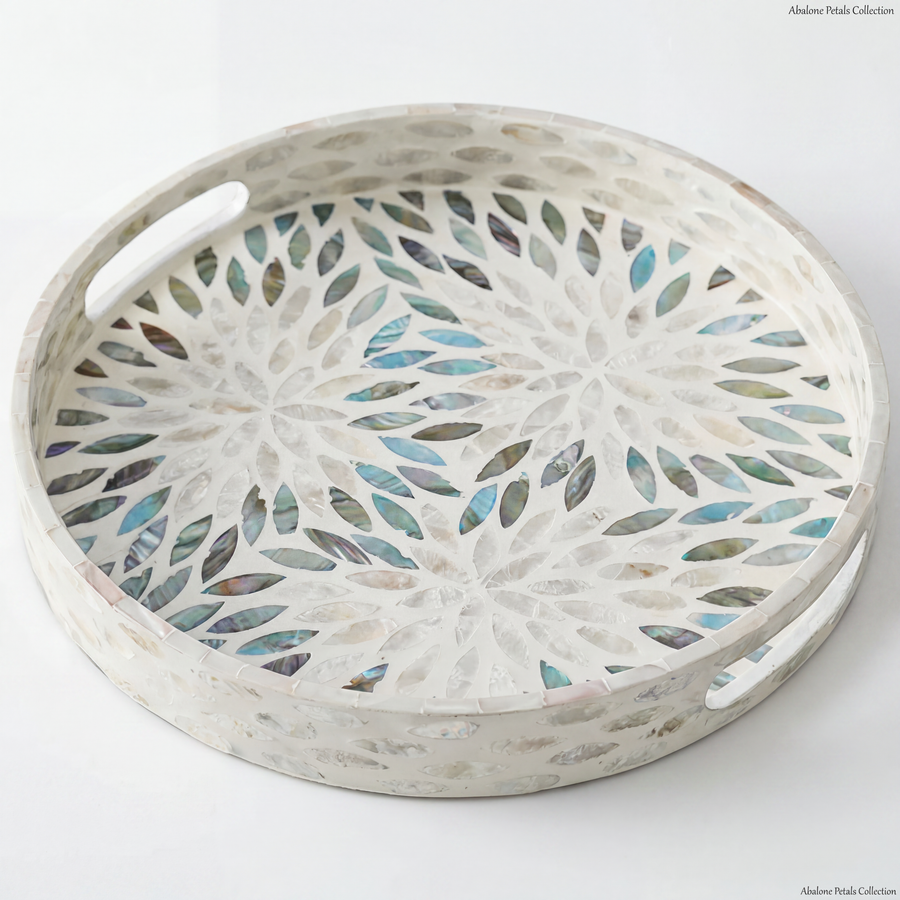 Tidal Shell Round Tray