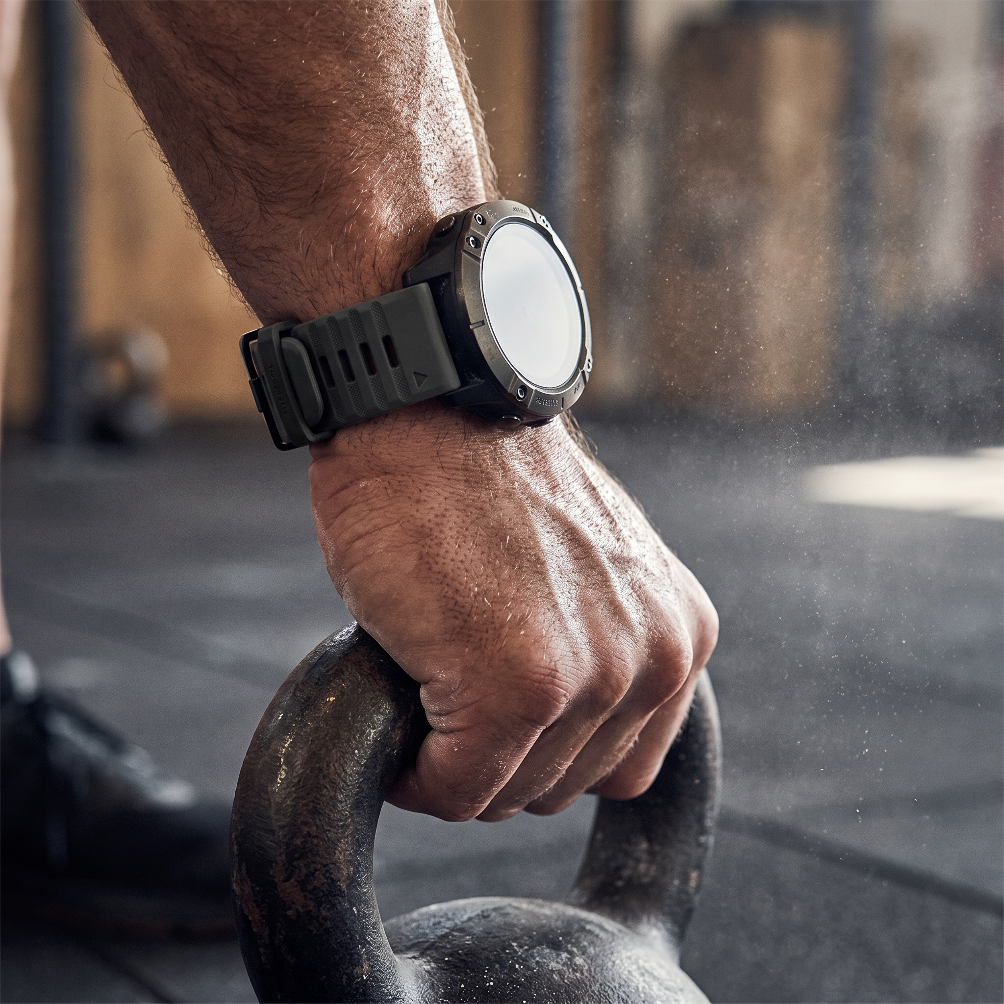 Deadtree Summit strap in a garage gym