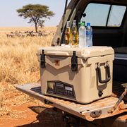 Deadtree SEG19 Coolerbox on a 4x4 tailgate on safari