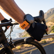 Deadtree Rift strap on a road cyclist