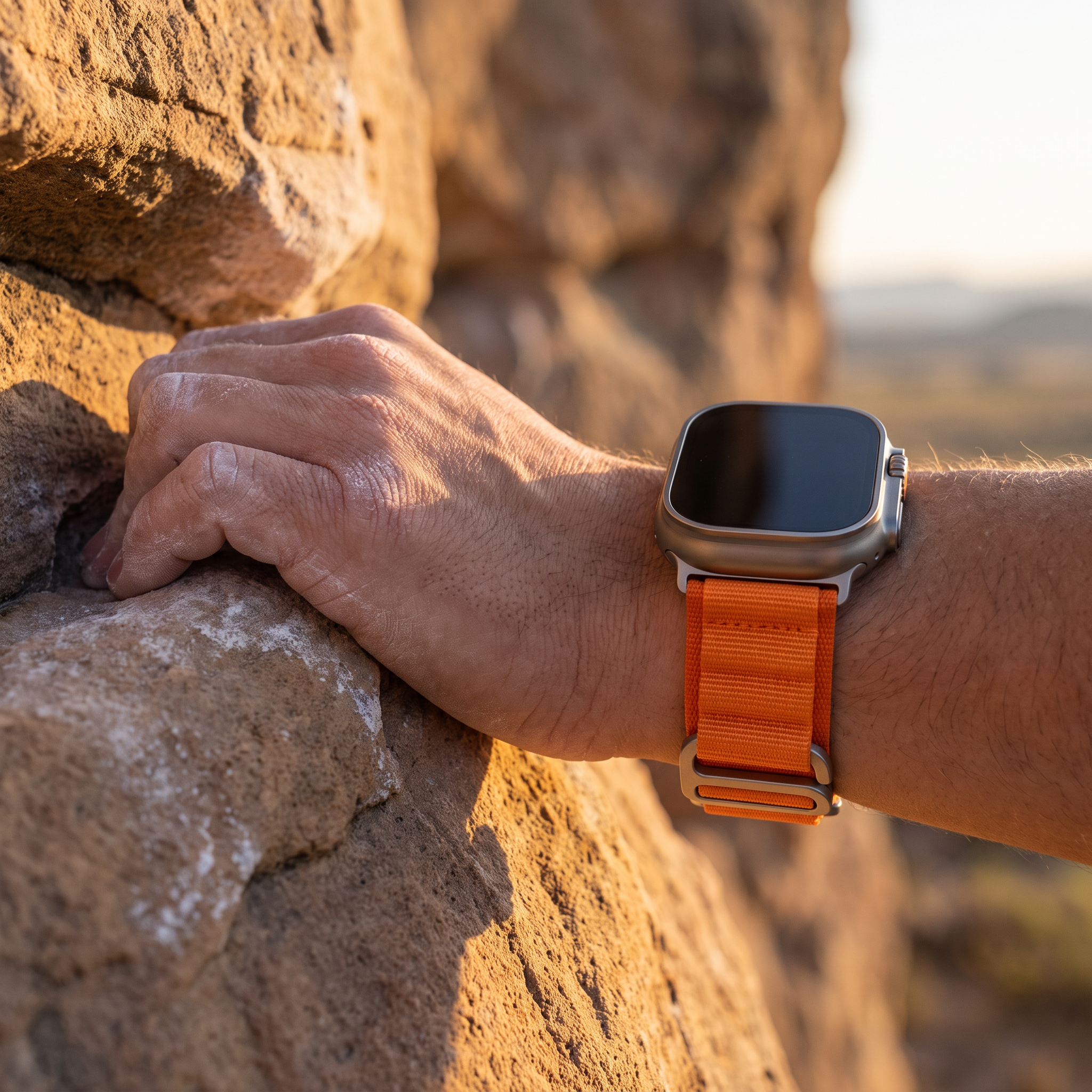 Deadtree i Loop strap on a climber's wrist
