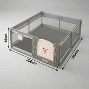 Baby play yard playpen measurements 200 cm x 180 cm x 66 cm