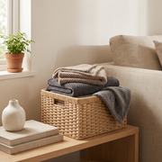 Woven Wicker Storage Basket