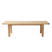 Rattan Beach Wood Bench