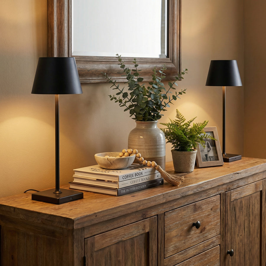 Luminee Rechargeable LED Table Lamp (2 Pack)