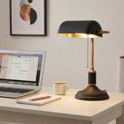Office Desk Bankers Lamp Black